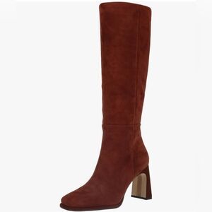 Sam Edelman Women's Issabel Knee High Boot Size 7 Warm Chestnut Color Suede NWOT
